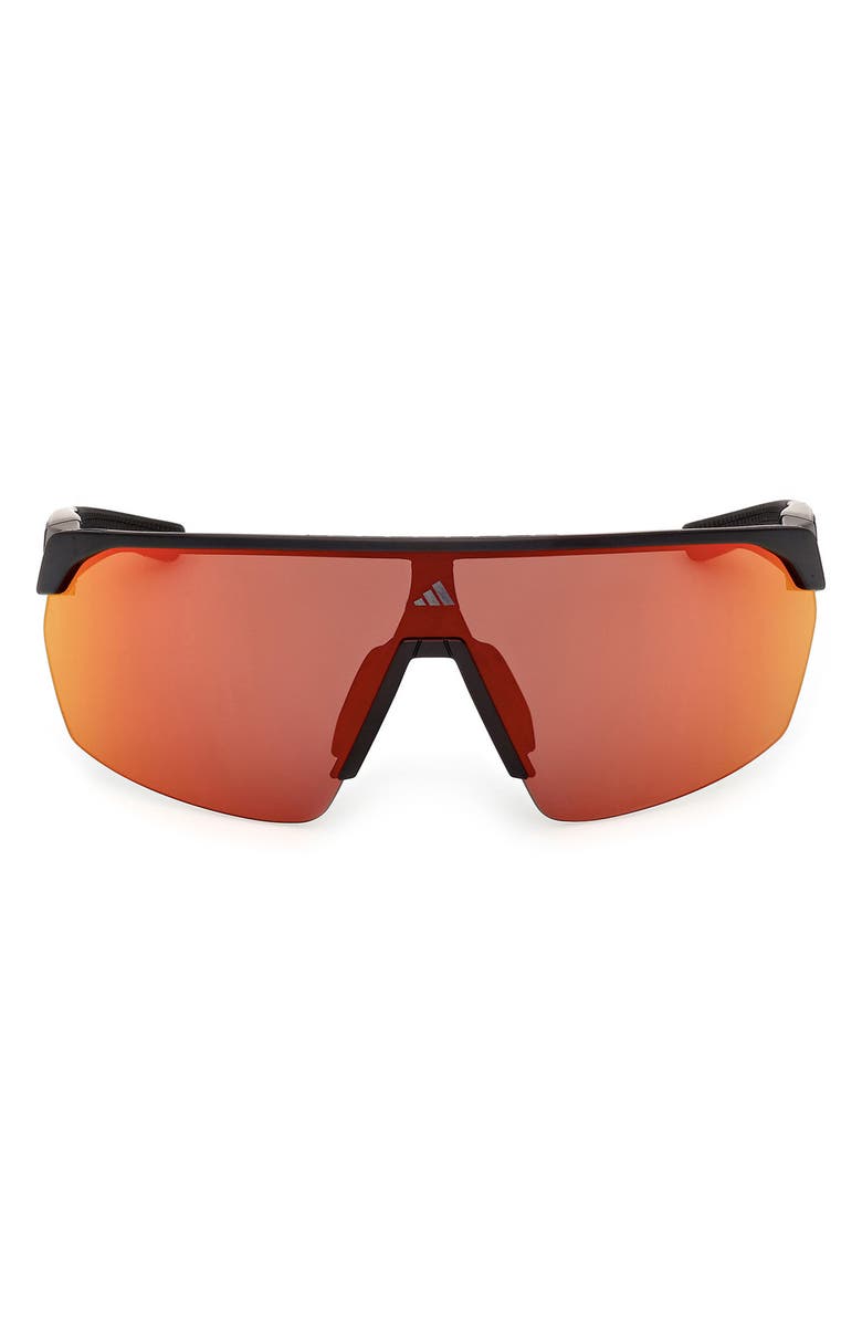 adidas Shield Sunglasses, Main, color, Matte Black / Roviex Mirror