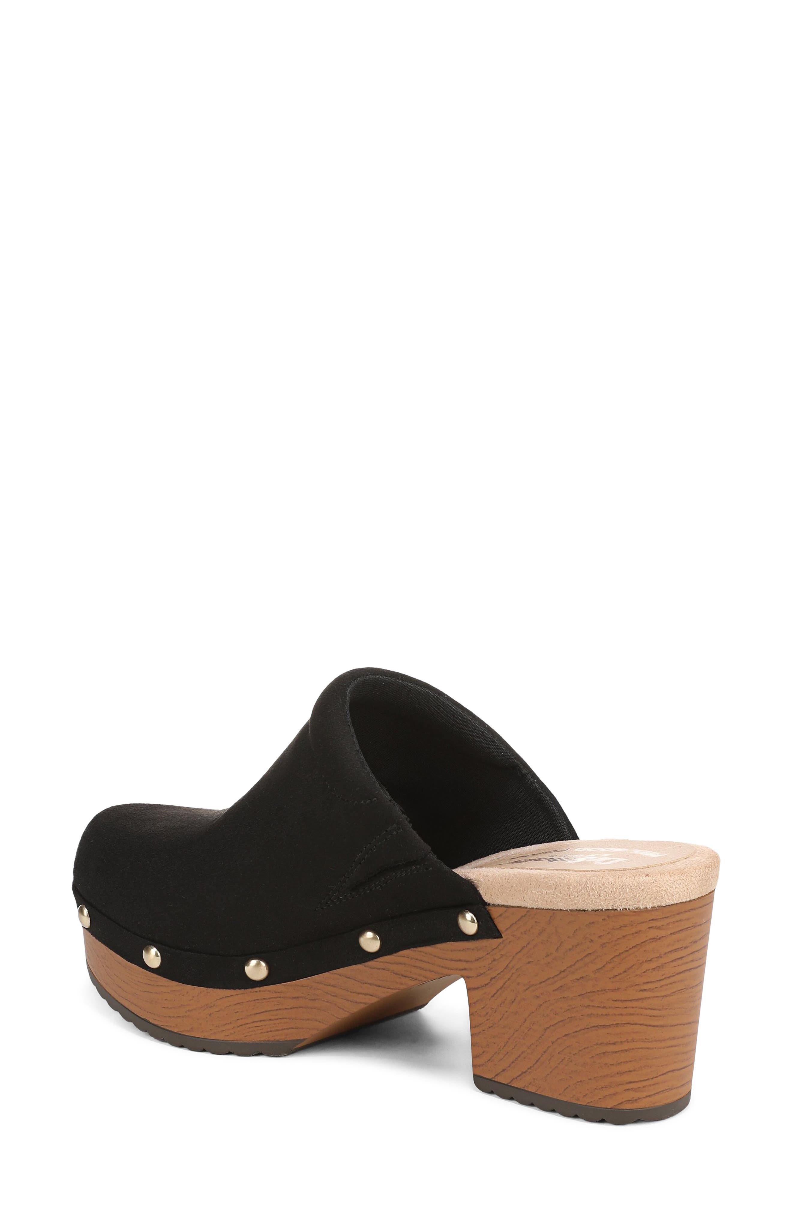Classic Joy Clog, Alternate, color, BLACK MICROSUEDE