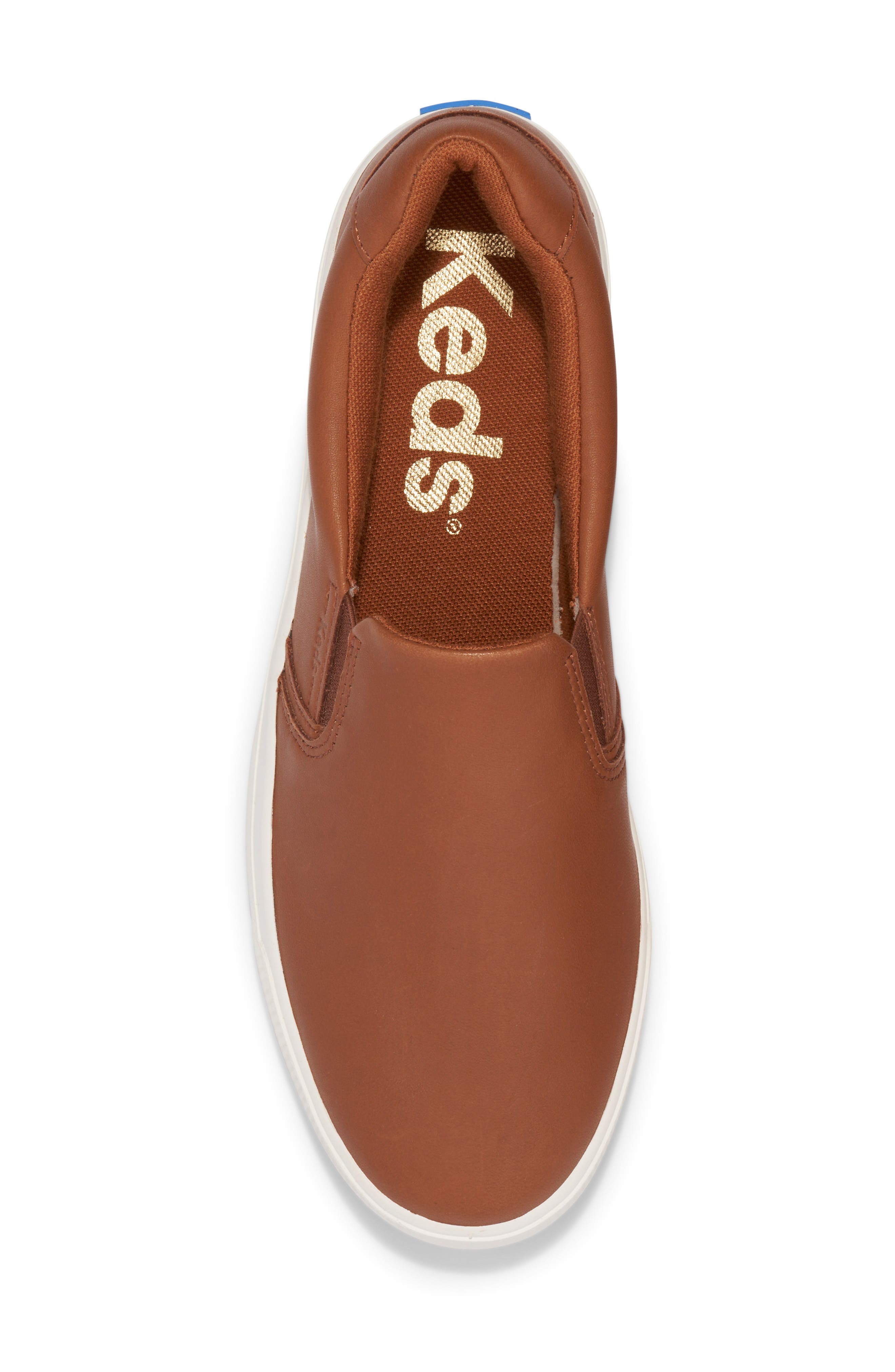Keds<sup>®</sup> Pursuit Slip-On Sneaker, Alternate, color, Cognac Leather
