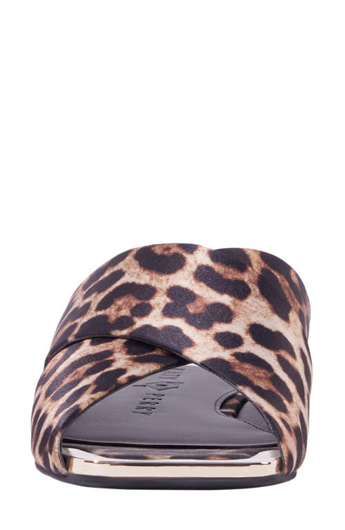 Katy Perry The Checked In Slide Sandal In Brown