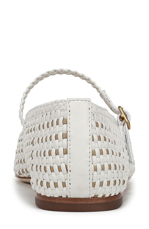 Shop Veronica Beard Ellie Woven Flat In Coconut/sand