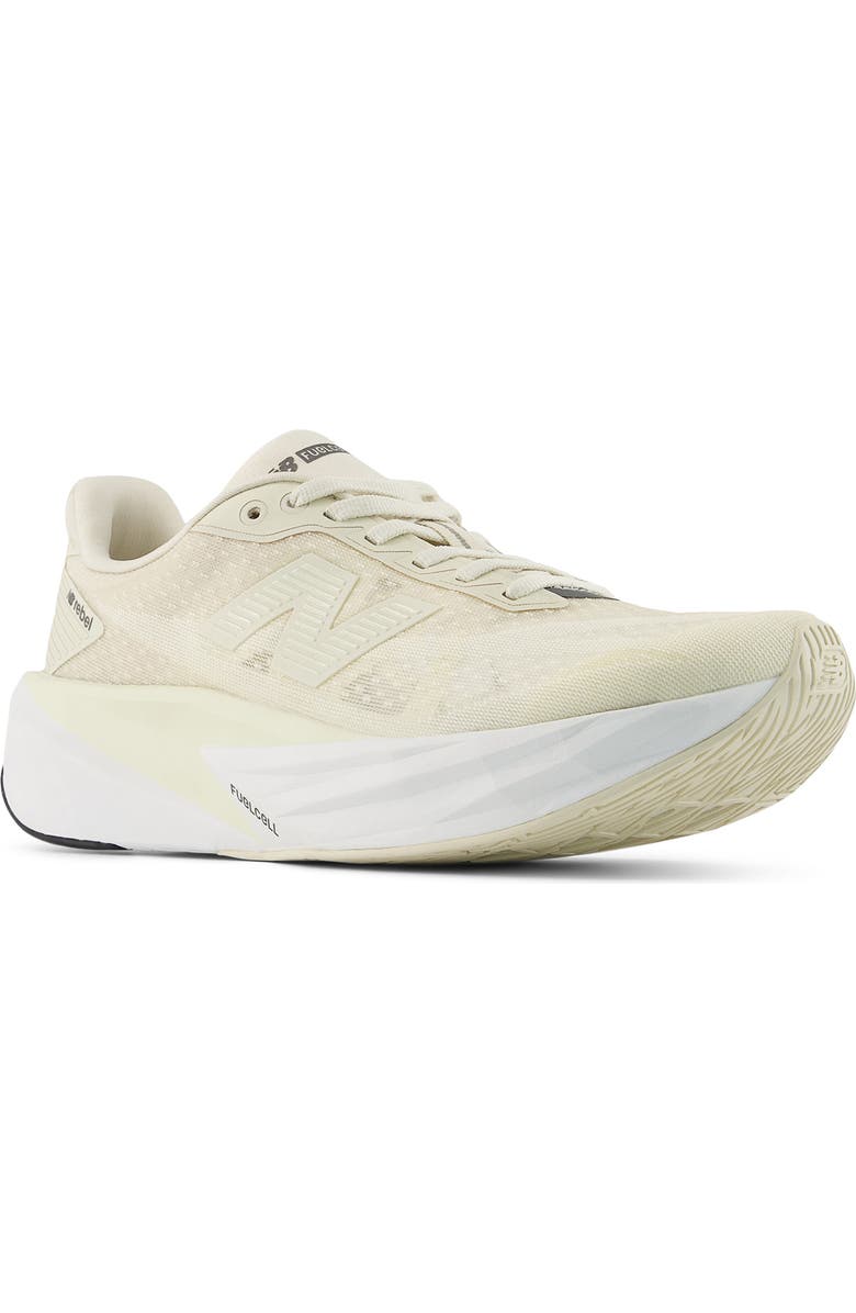 New Balance FuelCell Rebel v5 Running Shoe, Main, color, Angora/ Linen