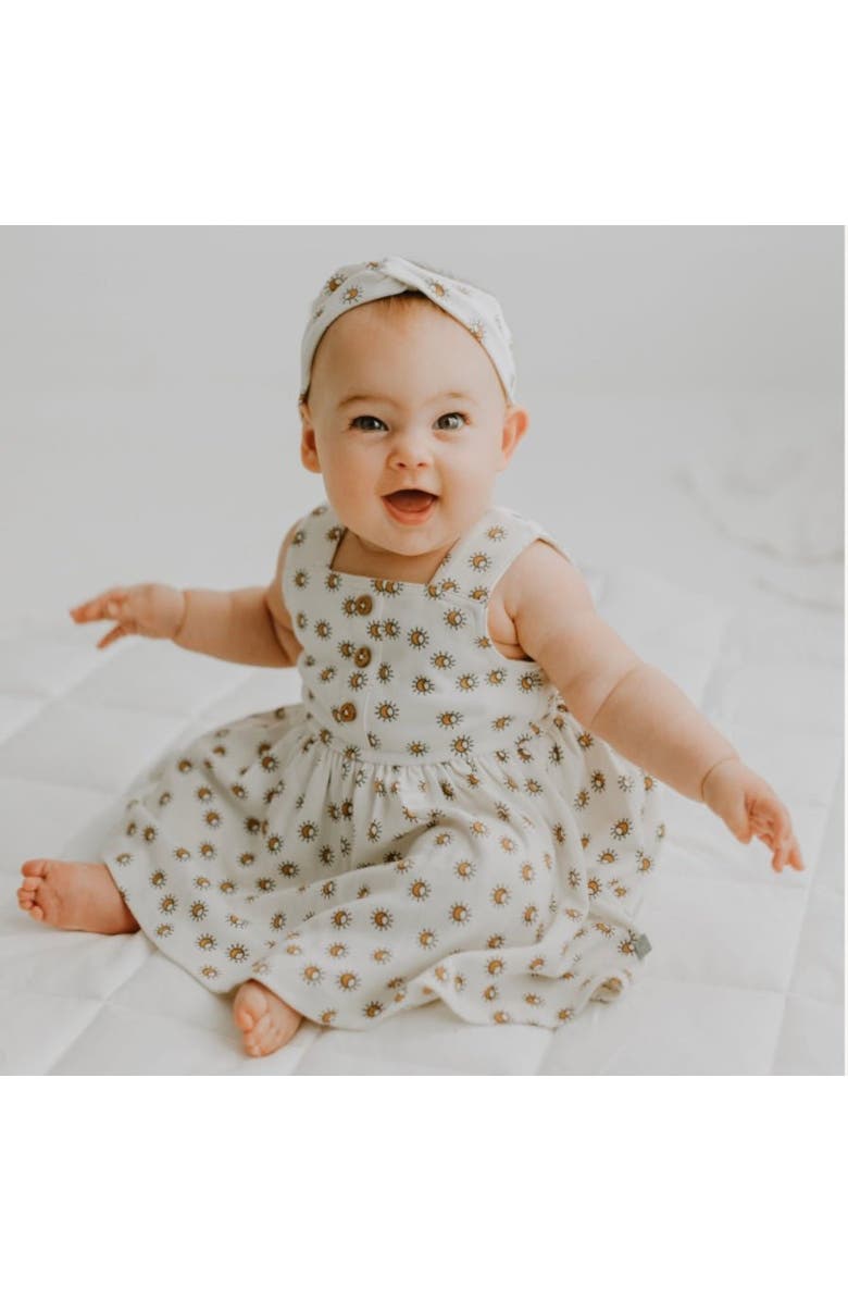 Finn + Emma Organic Baby Sun Dress for Baby or Toddler, Alternate, color, Off White