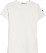 Moncler Logo Patch Cotton Jersey T-Shirt