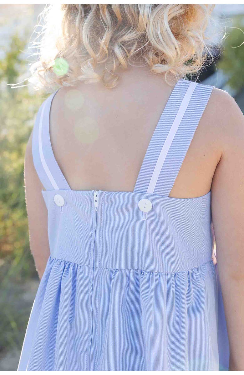 Florence Eiseman Pincord Dress, Alternate, color, Blue/White