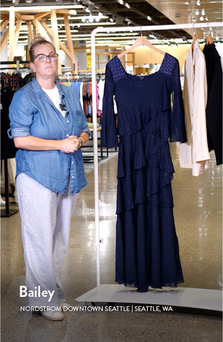 Tiered Maxi Cocktail Dress, sales video thumbnail