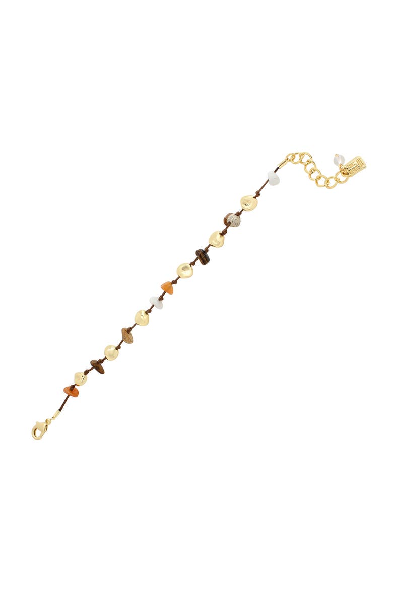 Stone Cord Bracelet, Alternate, color, MULTI GOLD