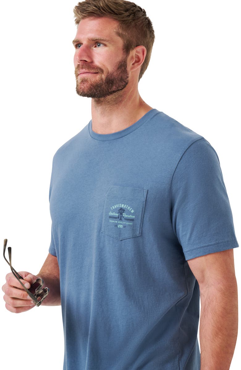 TravisMathew Chianti Graphic T-Shirt, Alternate, color, Bering Sea