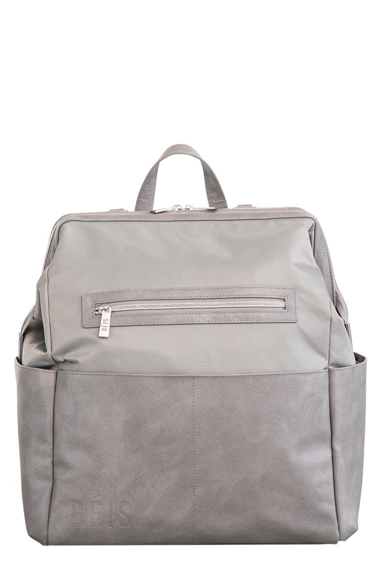 The Backpack Diaper Bag, Main, color, GREY