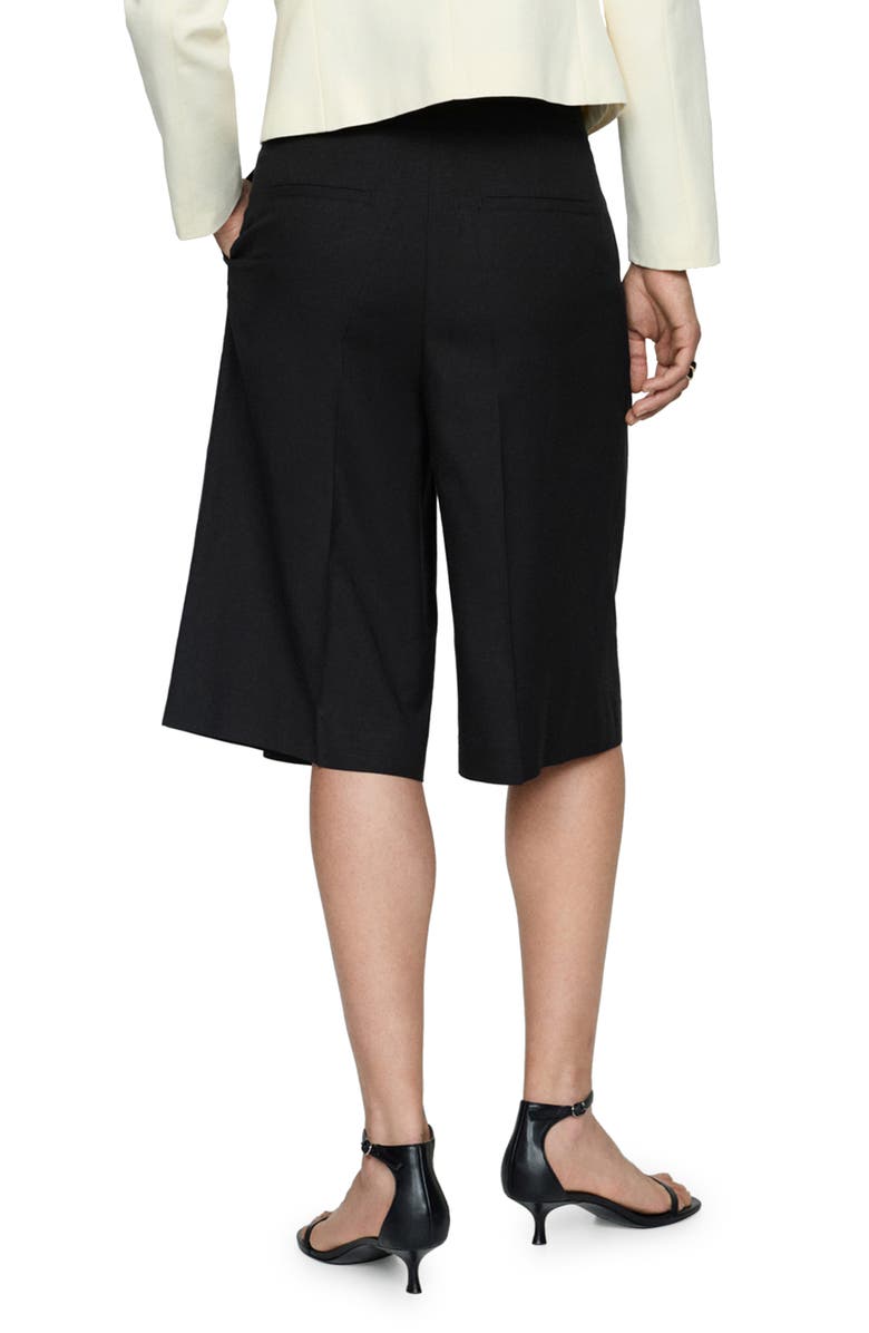 MANGO Pleated Bermuda Shorts, Alternate, color, 