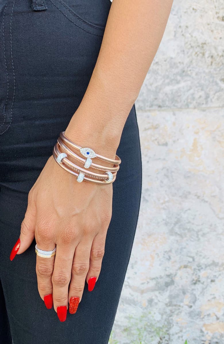 Liza Schwartz Sterling Silver CZ Pavé Bar Ring - Size 7, Alternate, color, 