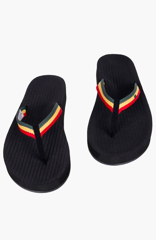 Indosole Responsibly-made Tire Sole Easy Living Flip Flops In Black