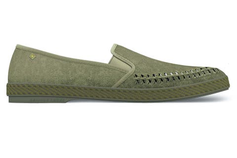 Slip-On Woven Split Toe Moccasin