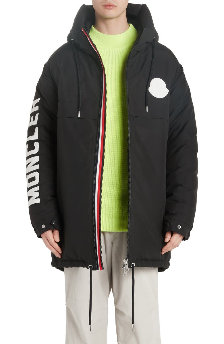 Moncler Chanier Hooded Down Jacket, Main, color, 