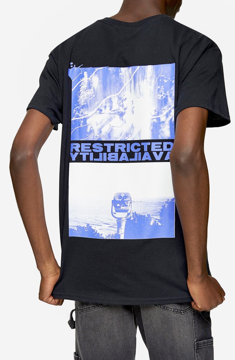 Topman Restricted Graphic Tee, Alternate, color,