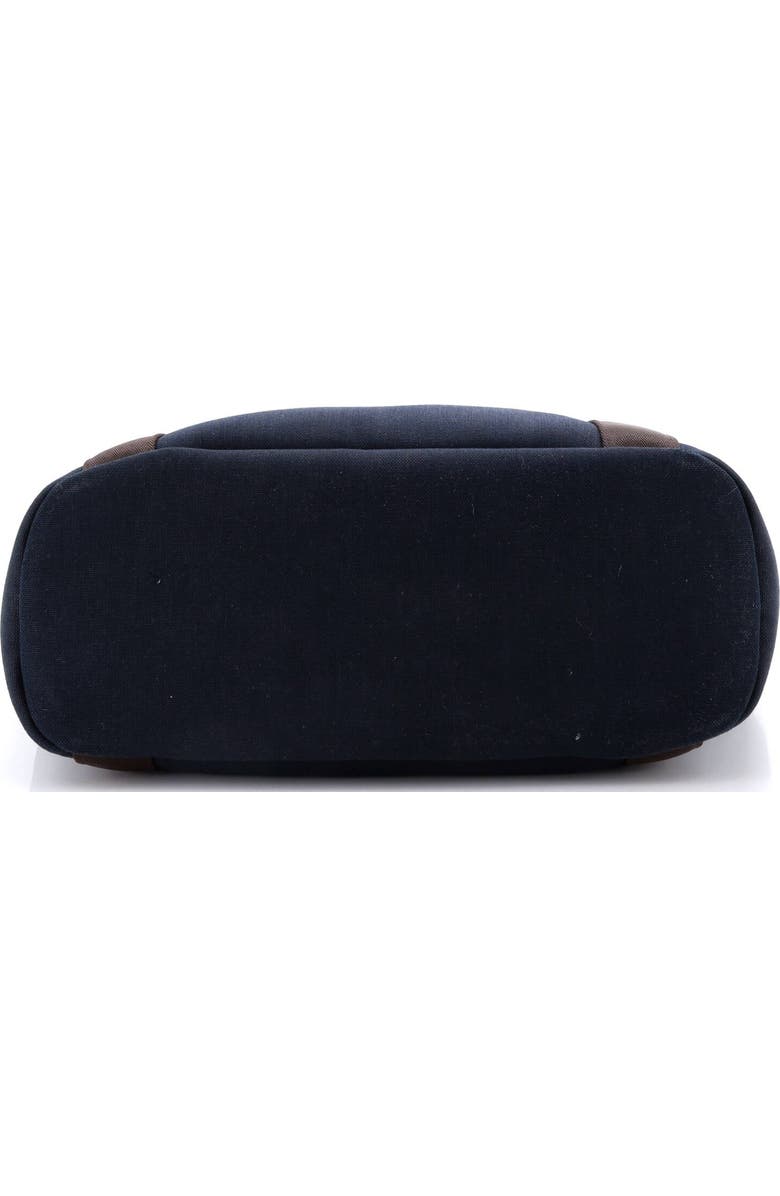 Pre-Owned Hermes Sac De Pansage Groom Handbag Canvas, Alternate, color, Bleu Nuit