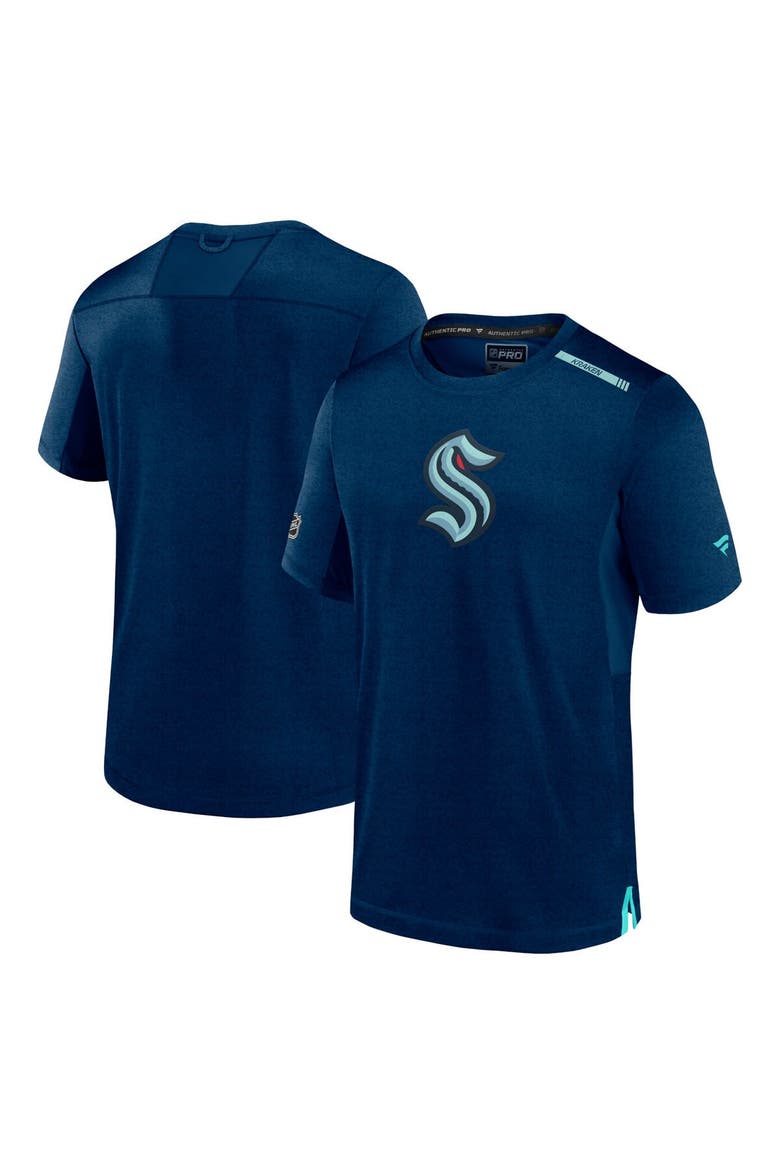 Men's Fanatics  Deep Sea Blue Seattle Kraken Authentic Pro Performance T-Shirt, Main, color, Navy