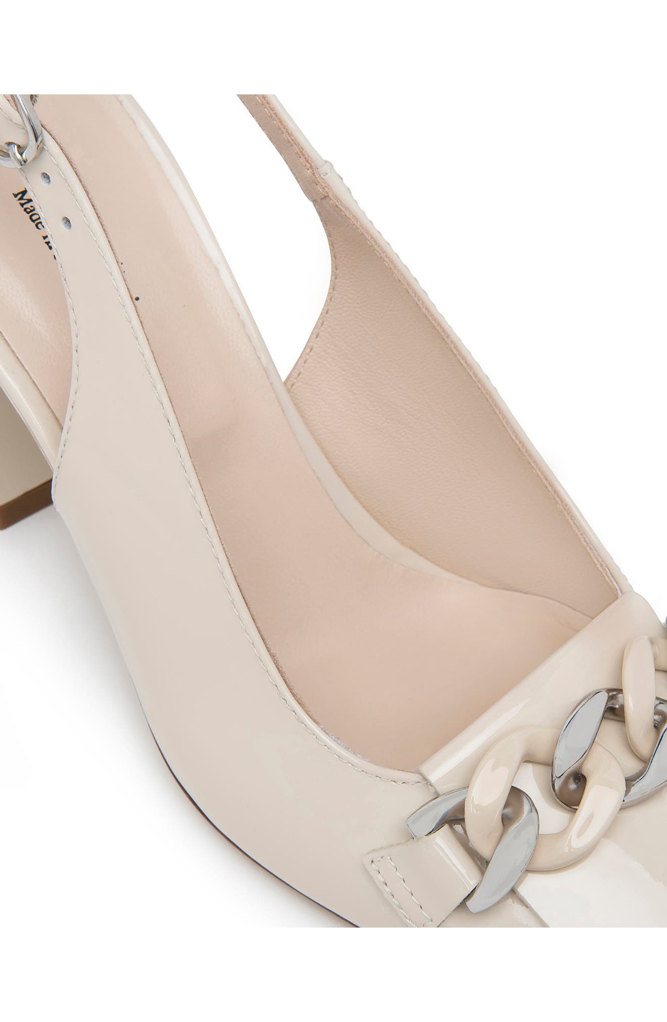 Slingback Square Toe Pump, Alternate, color, BEIGE/ KHAKI