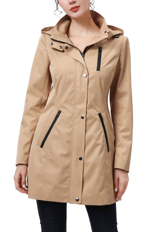 Kimi & Kai Molly Hooded Anorak Jacket In Brown