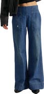 Free People Breezy Pull-On Wide Leg Jeans