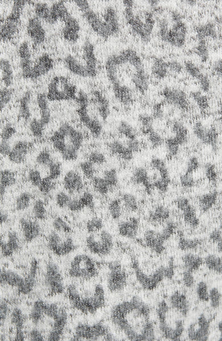 Bobeau Faux Shearling Lined Zip Hoodie, Alternate, color, 