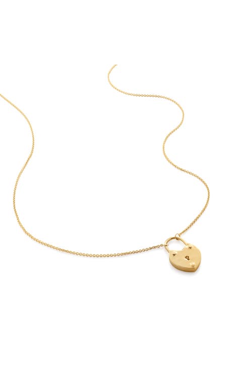 Heart Padlock Pendant Necklace (Online Trunk Show)