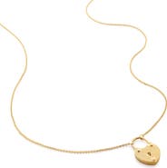 Monica Vinader Heart Padlock Pendant Necklace