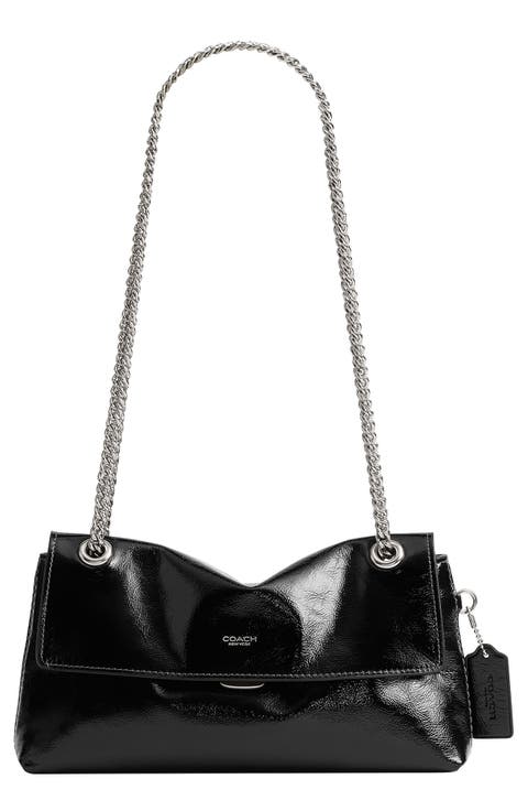 Chelsea 26 Glazed Leather Shoulder Bag