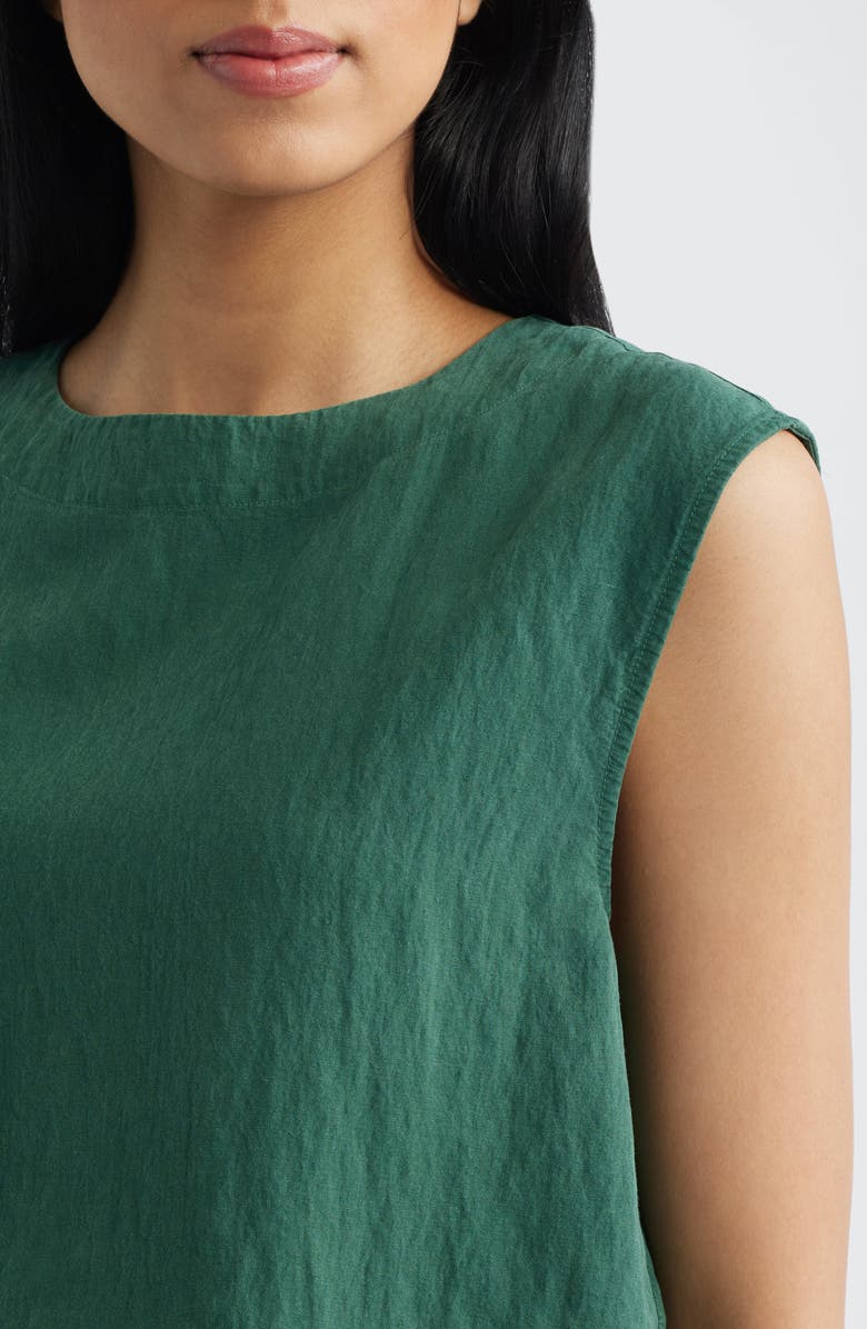 Cloth & Stone Boxy Back Button Sleeveless Top, Alternate, color, Meadow Moss