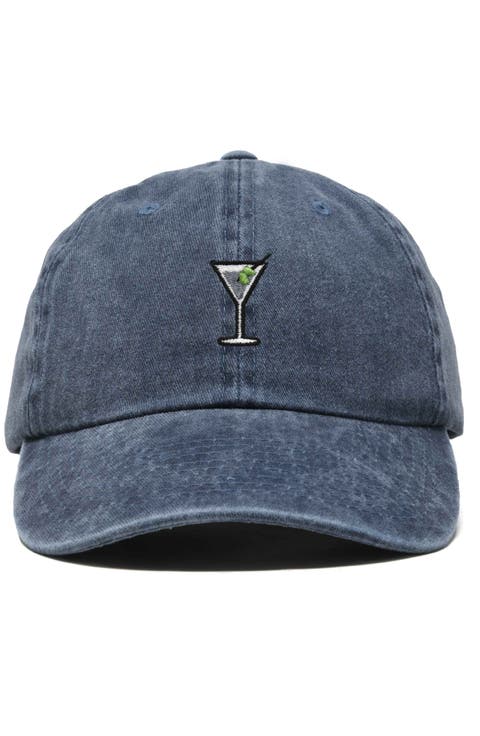Martini Embroidered Casual Cap