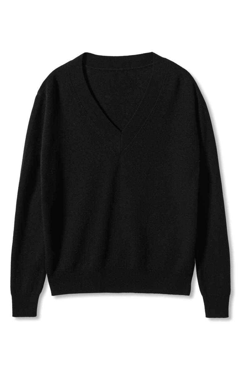 MANGO V-Neck Wool Sweater, Alternate, color,