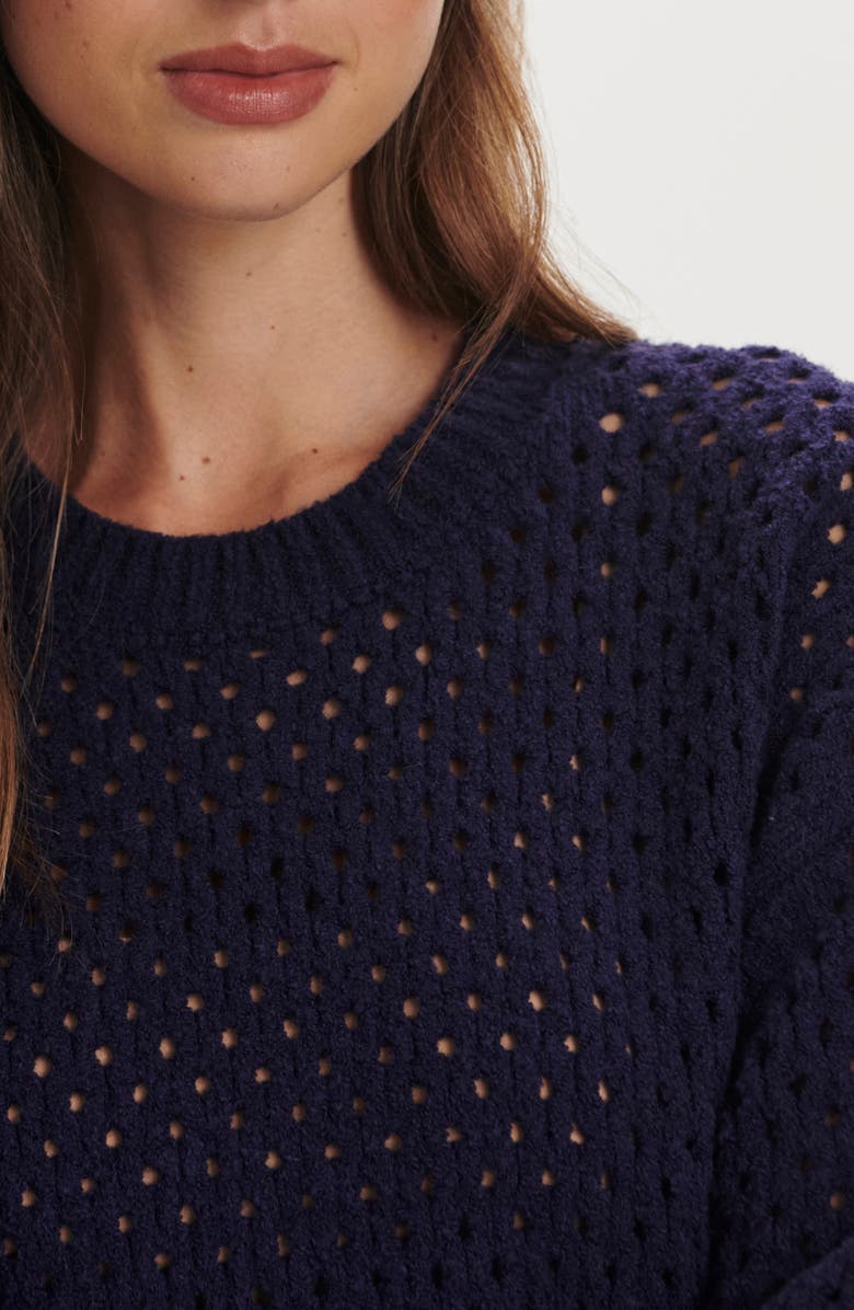 Varley Grady Bouclé Sweater, Alternate, color, Evening Blue