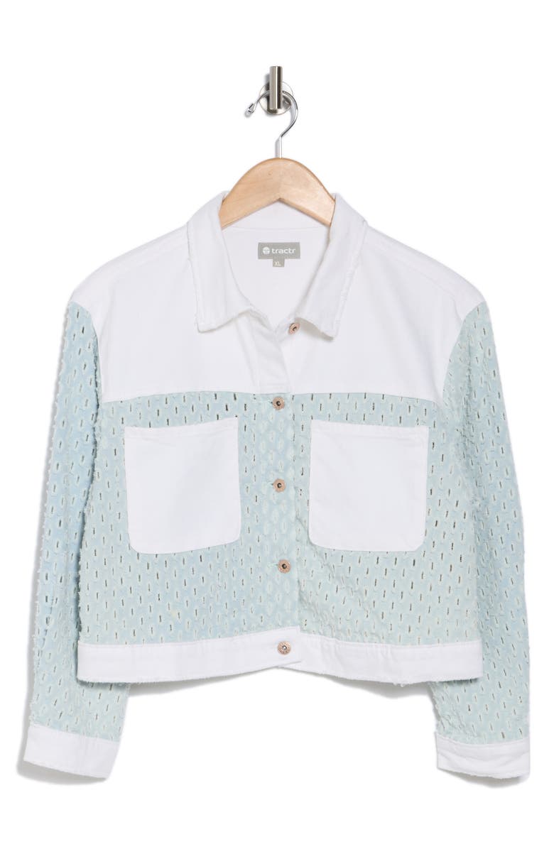 Tractr Kids' Needle Punch Colorblock Jacket, Main, color, 