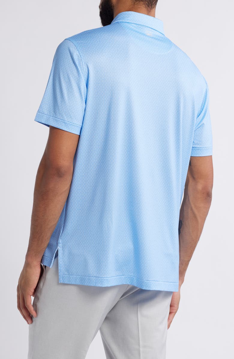 Peter Millar Shake It Up Performance Jersey Polo, Alternate, color, Cottage Blue