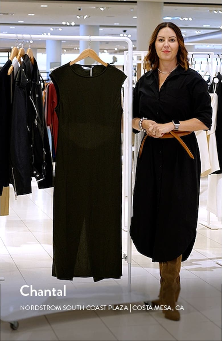 Back Cutout Textured Midi Dress, sales video thumbnail