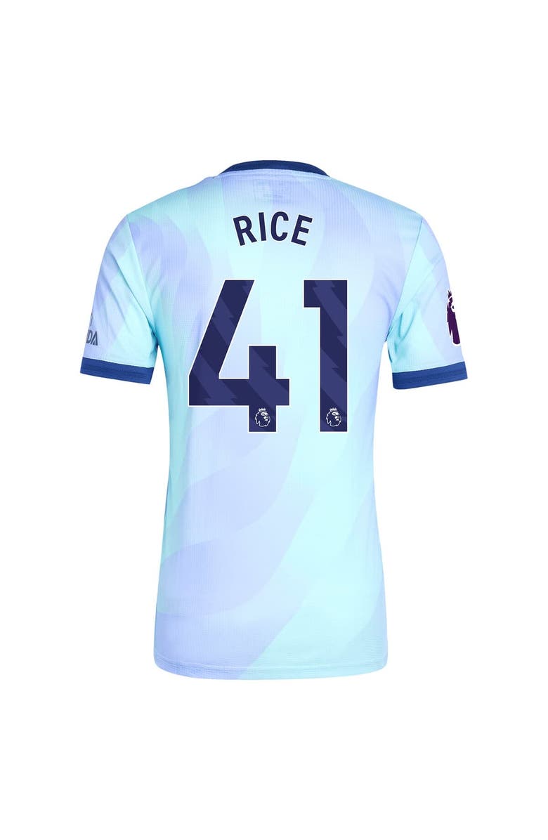 adidas Originals Men's adidas Originals Declan Rice Aqua Arsenal 2024/25 Third Authentic Player Jersey, Alternate, color, 