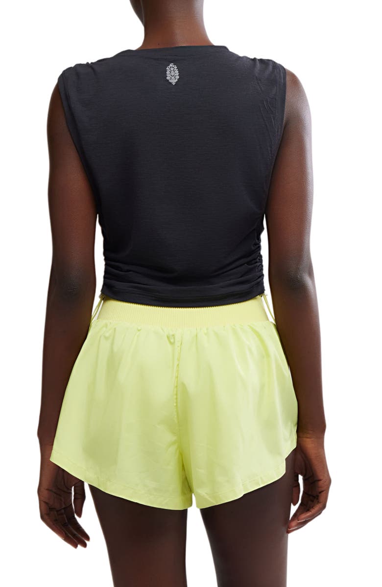 Free People FP Movement Sport Mode Logo Muscle T-Shirt, Alternate, color, Black Logo