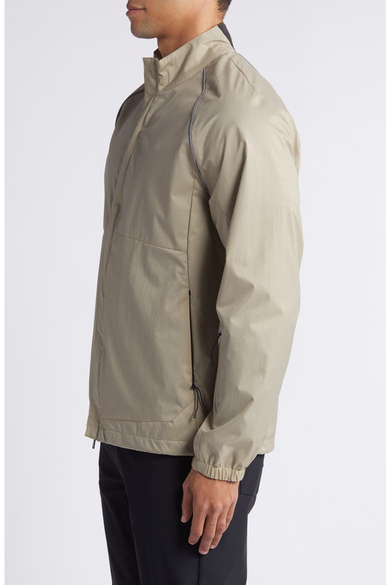 Nylon Shell Hybrid Jacket, Alternate, color, TAN ALUMINUM