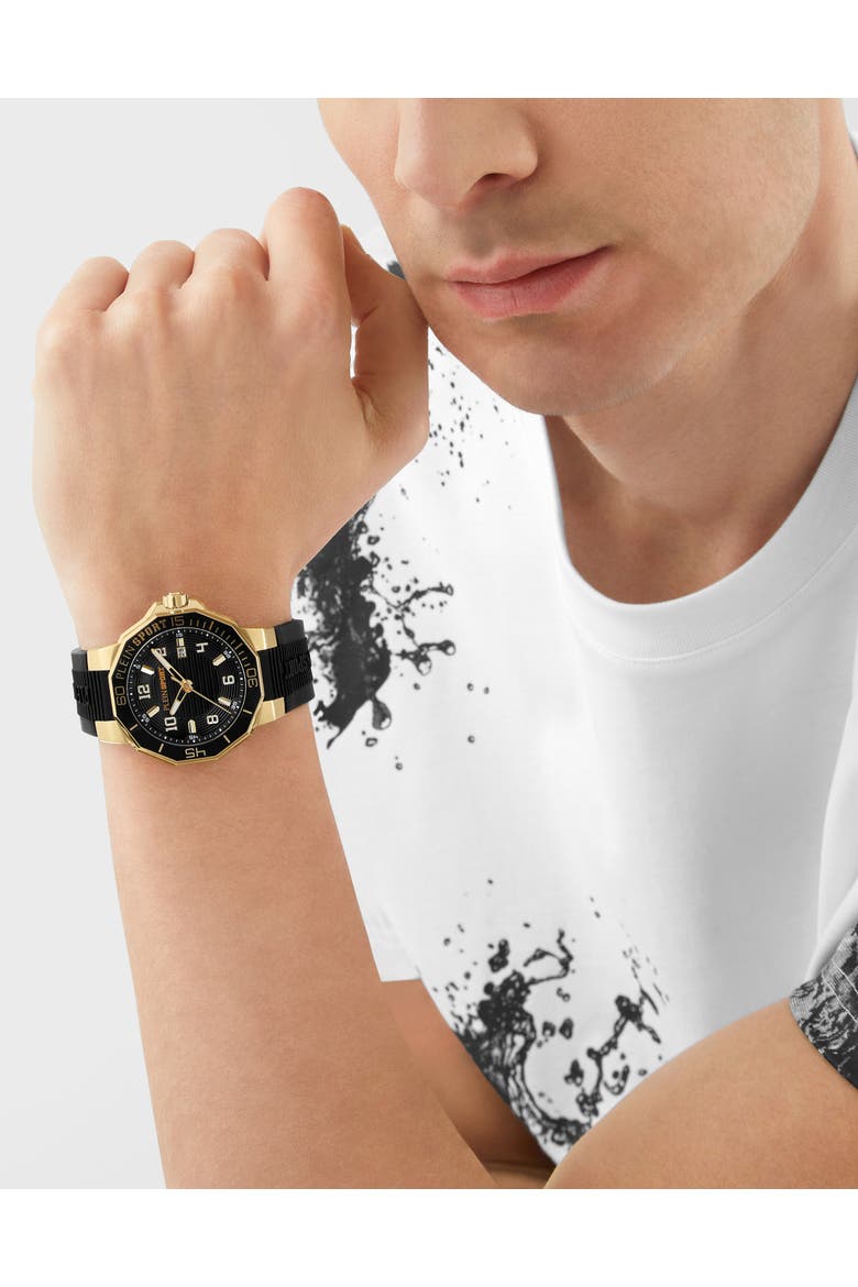Watches Titan 3H Men, Alternate, color, black/lightgold
