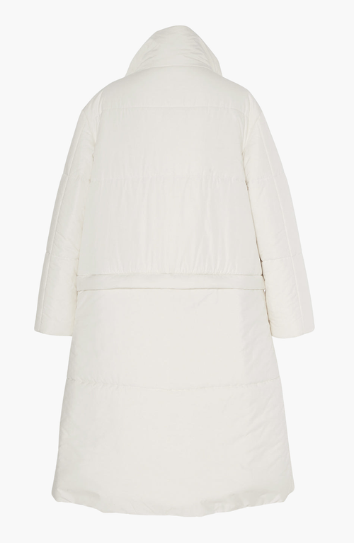 Caalo Reversible Convertible Sustainable Down Coat In Off-white