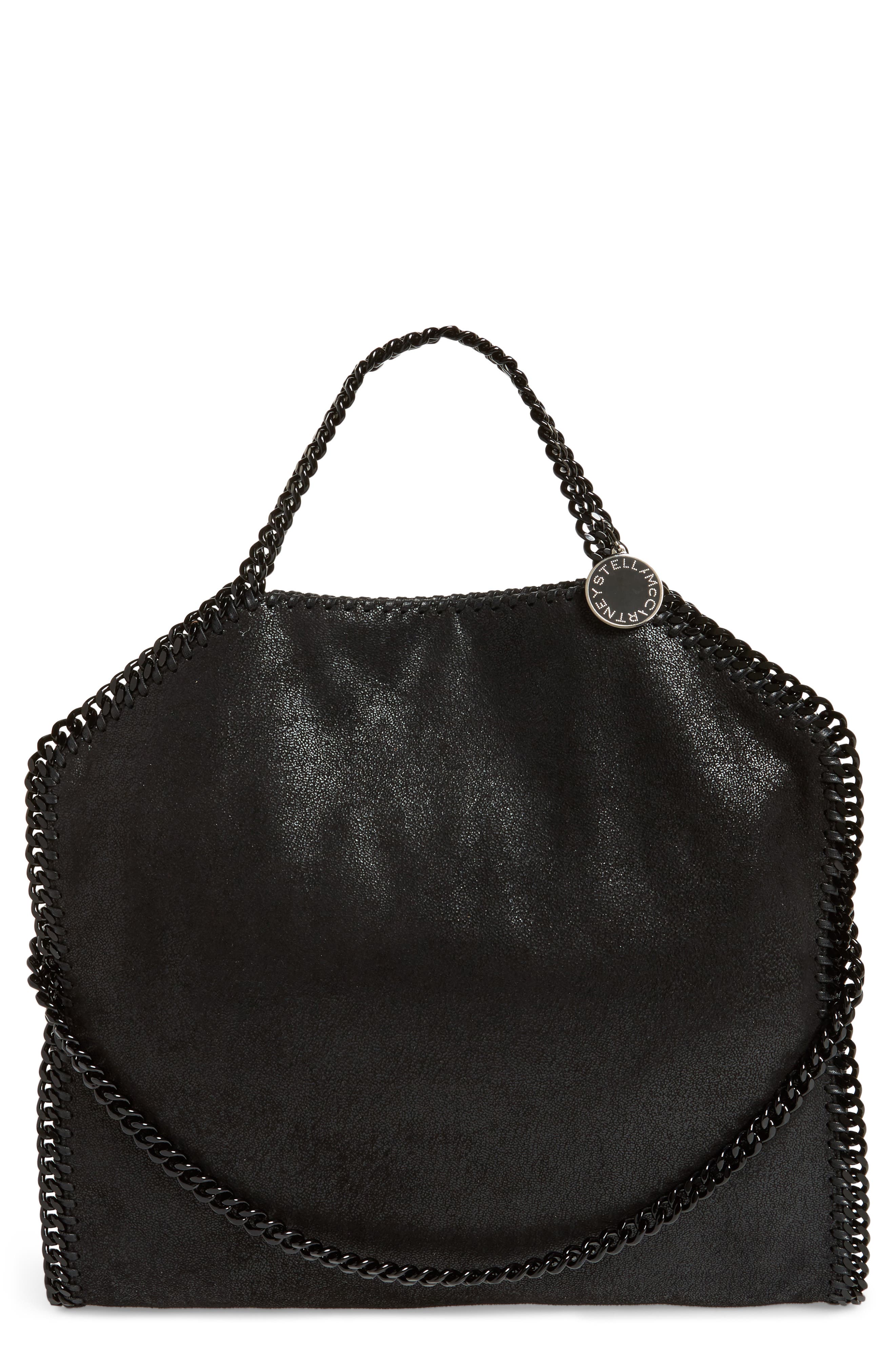 Stella McCartney Falabella Shaggy Deer Faux Leather Tote, Main, color, 