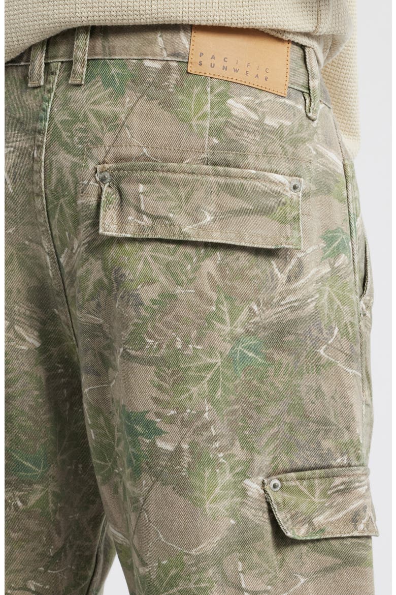 Leaf Print 5-Pocket Pants, Alternate, color, CAMOUFLAGE