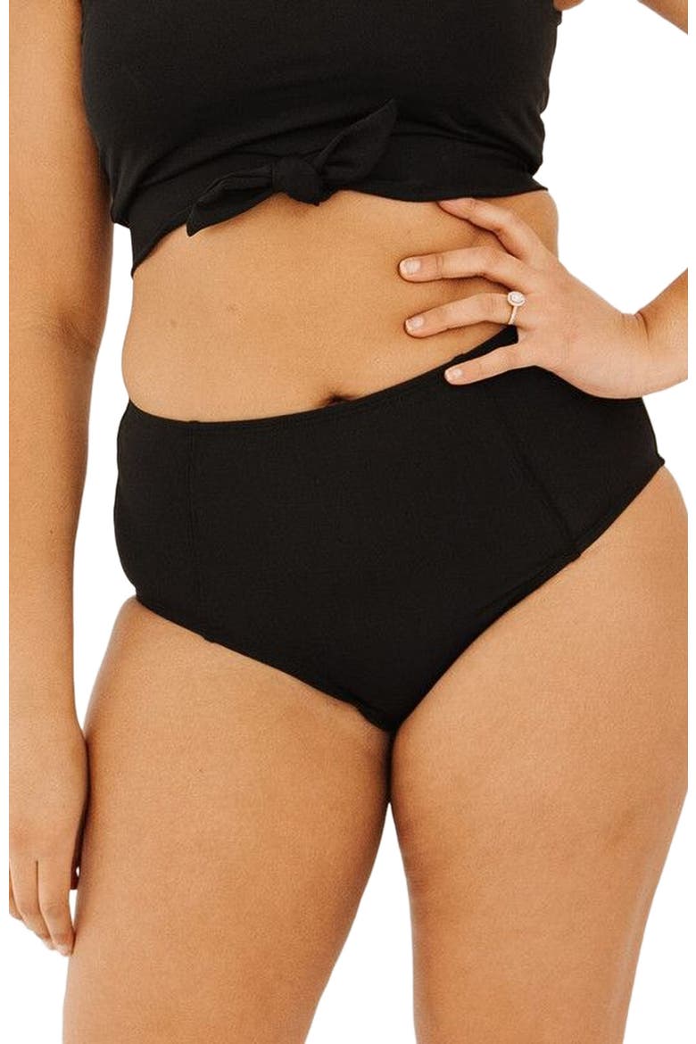 High-Waist Bottom, Alternate, color, Black