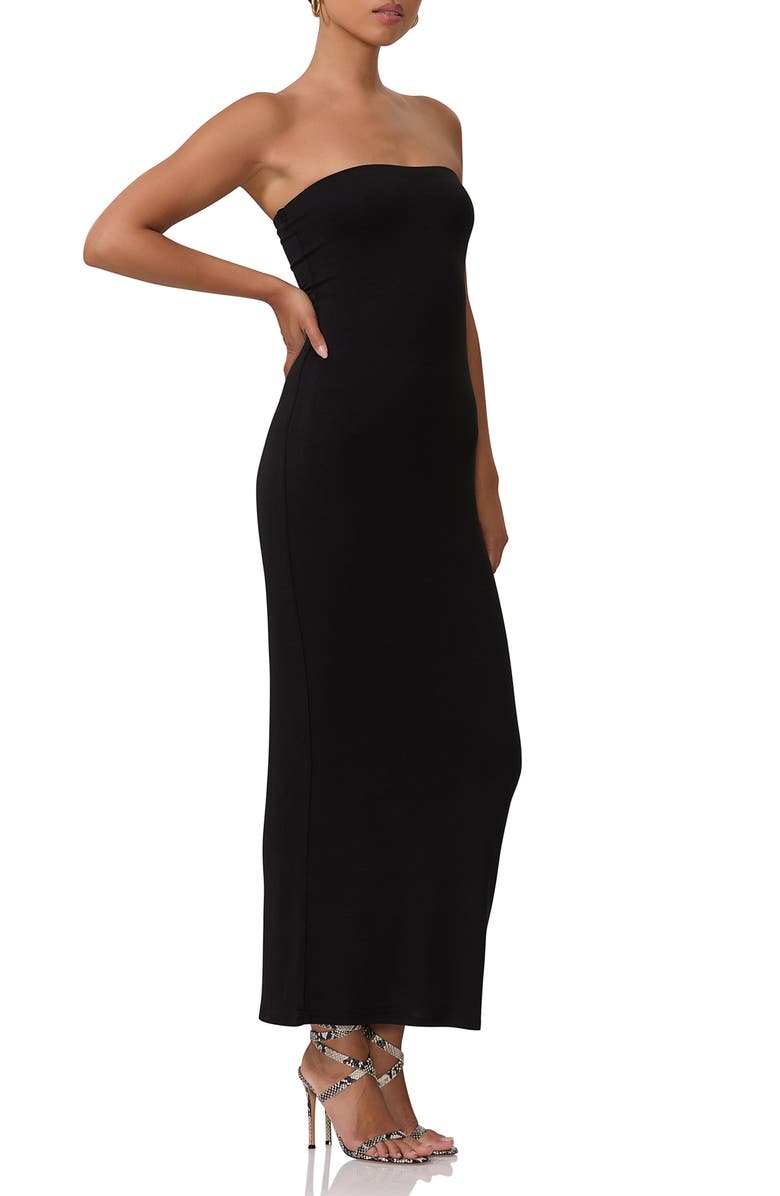 AFRM Dunn Strapless Knit Maxi Dress, Alternate, color, 