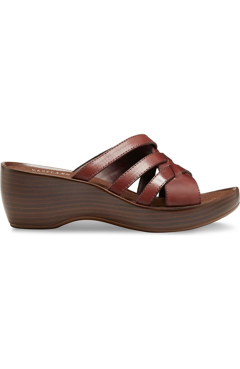 Eastland Poppy Platform Wedge Sandal, Alternate, color, Mahogany