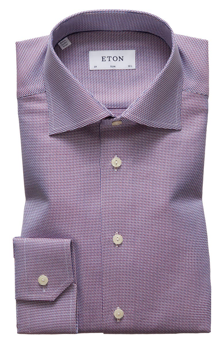 Eton Slim Fit Dress Shirt, Main, color, 