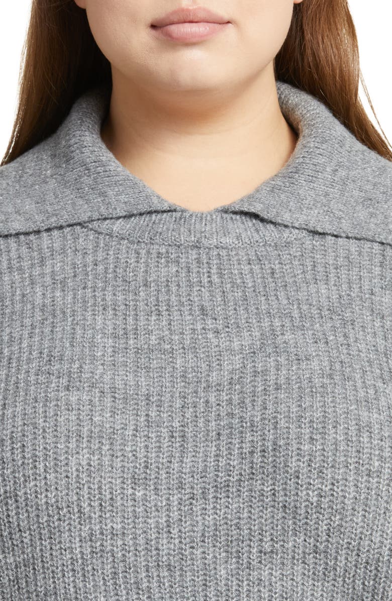 Treasure & Bond Collar Rib Sweater, Alternate, color,