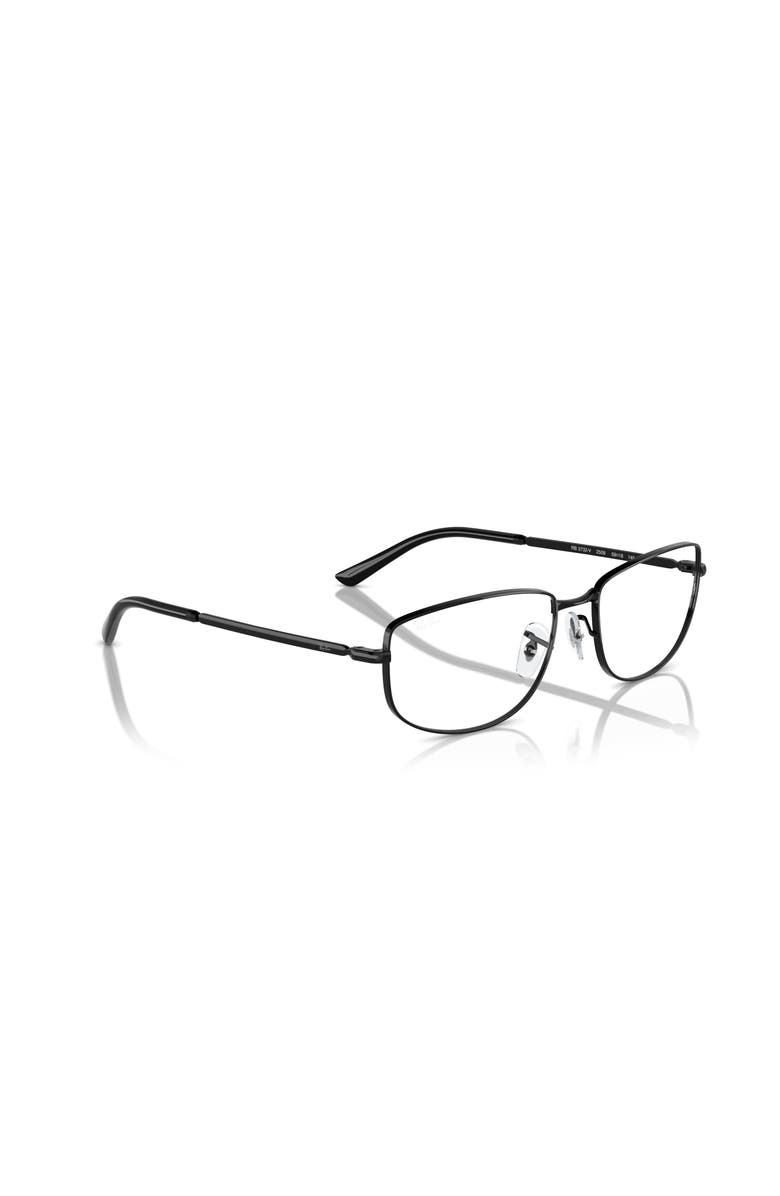 Ray-Ban 54mm Irregular optical glasses, Alternate, color, Black