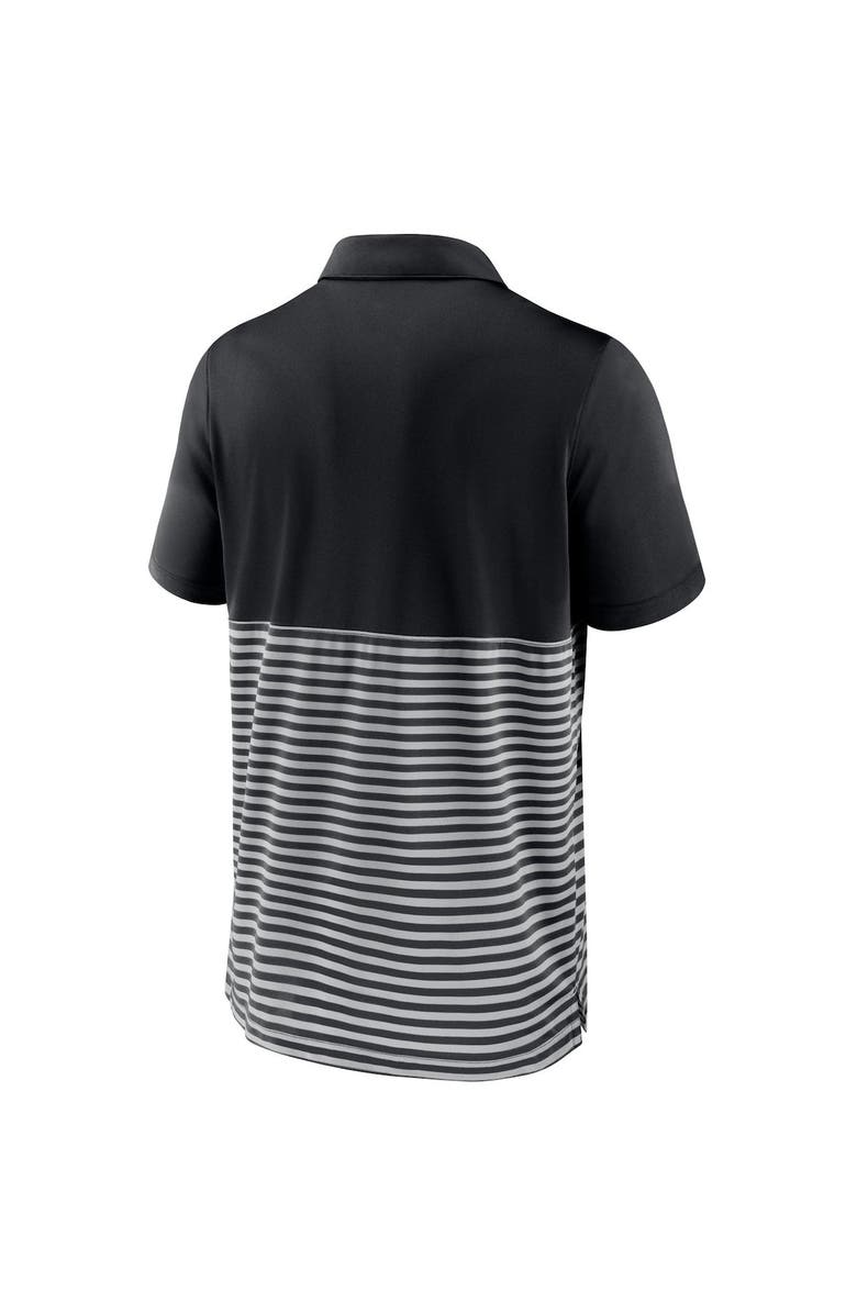Nike Men's Nike Black/Gray Pittsburgh Pirates Home Plate Striped Polo, Alternate, color, 