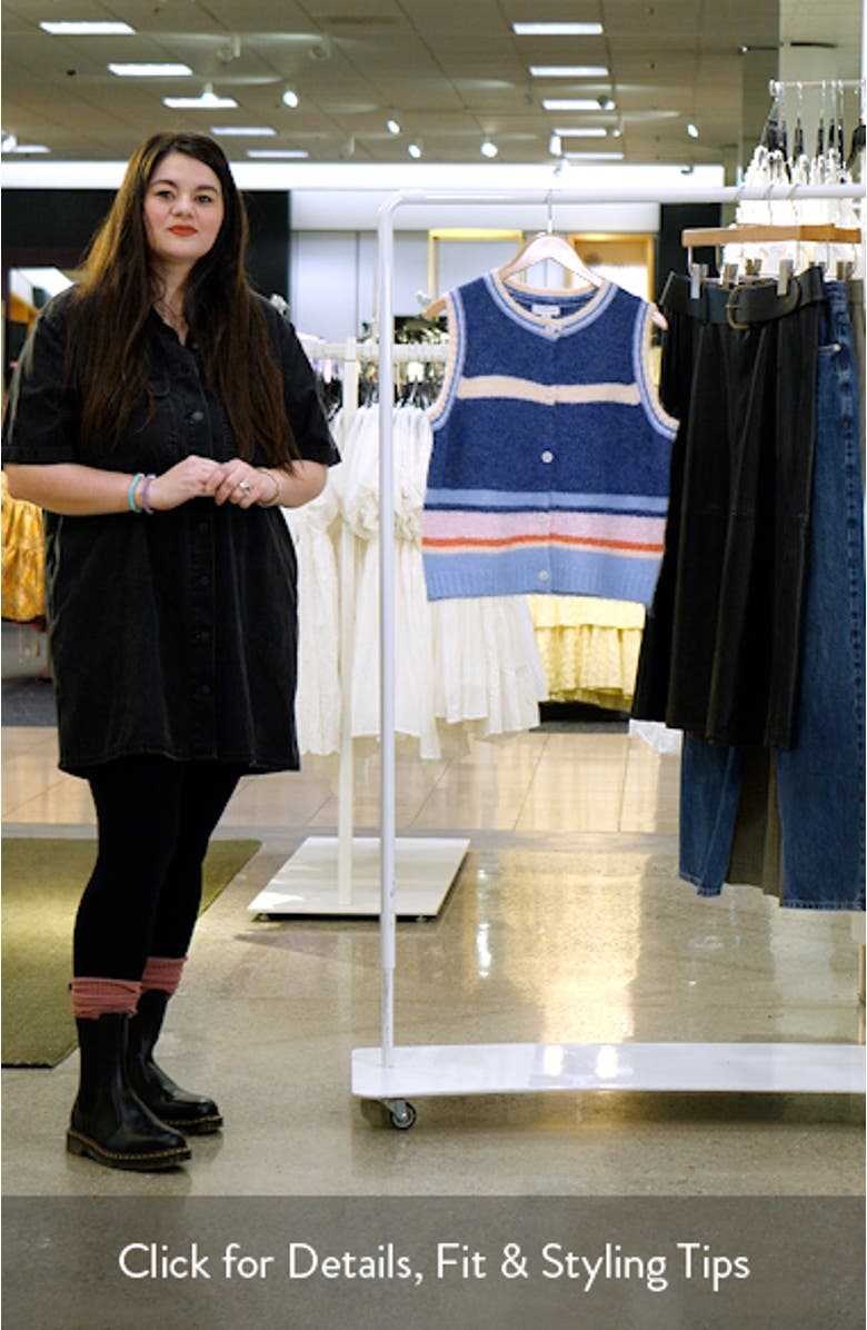 Stripe Button-Up Sweater Vest, sales video thumbnail